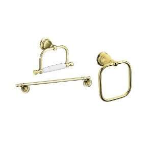   Brass Revival 24 Towel Bar, Towel Ring and Tissue Hol: Home & Kitchen
