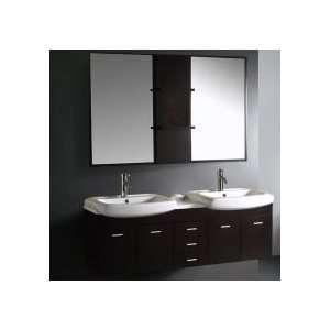  Vigo Industries Vigo 59 Inch Double Bathroom Vanity 