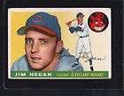 1955 TOPPS 7 JIM HEGAN VG EXCELLENT SET BREAK  