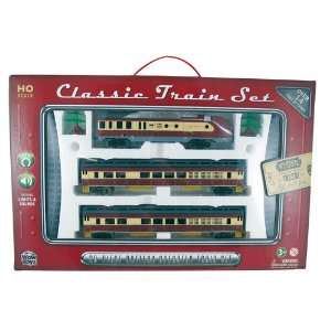   Classic Train Set   Diesel Engine with Passenger Cars: Toys & Games