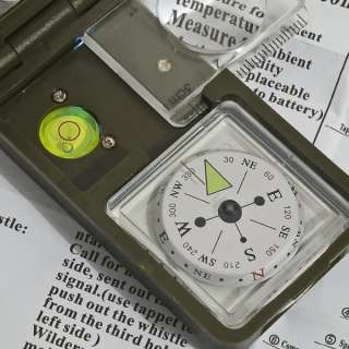 Hunt 10 in 1 Army Camp Hiking Survival Compass HS025 ■  