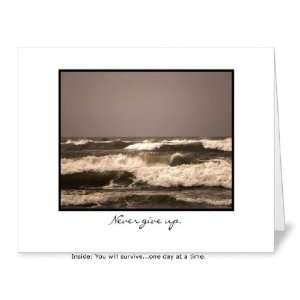 Never Give Up Encouragement Friendship Love You Miss You Greeting Card 