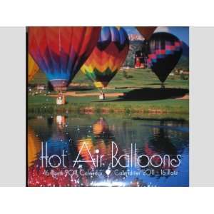  Hot Air Balloons 16 Month 2011 Wall Calendar: Office 