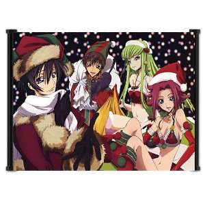 Code Geass: Lelouch of the Rebellion Anime Group Fabric Wall Scroll 