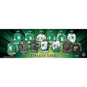  Dallas Stars 5X15 Plaque   Heritage Jersey Print: Sports 