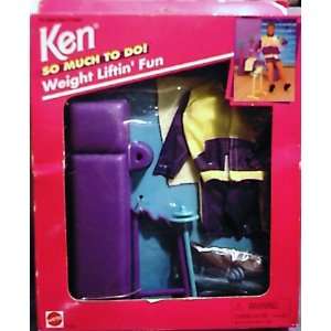   : Barbie Ken So Much To Do! Weight Lifting Fun Playset: Toys & Games