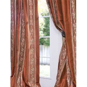  Istanbul Cayenne Silk Curtains & Drapes: Home & Kitchen