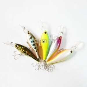  arrival top quality repulu fishing lures baitsshiner 60f lot of 50pcs