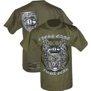   Fight Gear Definition Army Green T Shirt (Size=L): Sports & Outdoors