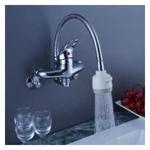   Kitchen Faucet with Flexible Spout (Wall Mount): Home Improvement
