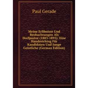   Junge Geistliche (German Edition) (9785876014795): Paul Gerade: Books