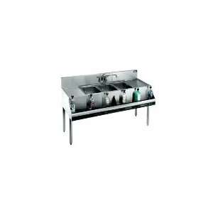  Krowne 21 63C   Underbar 3 Compartment Sink, 5 in Splash 