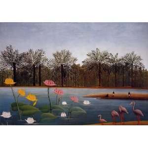   name The Flamingos, by Rousseau Henri Le Douanier