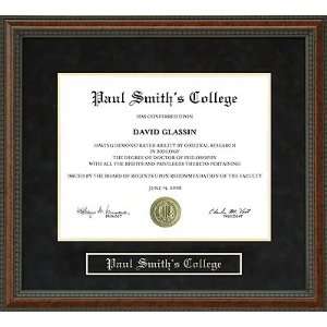 Paul Smiths College (PSC) Diploma Frame