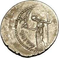 JULIUS CAESAR , Rome, 44 B.C. Superb Lifetime Portrait Denarius  