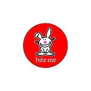  Happy Bunny Bite Me Button BB2104: Toys & Games
