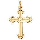 14 Karat Gold Budded Cross Jewelry Crosses Gift Boxed P