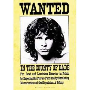    The Doors Jim Morrison Wanted Fabric Poster