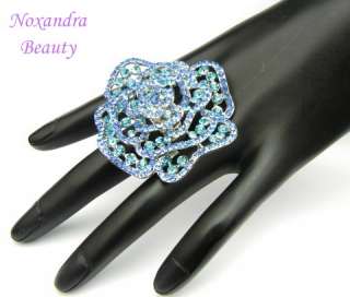 Big 50mm Bridal Party Rose RS Ring Jewelry TA1531  