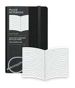 Product Image. Title Ecosystem 100% Recycled Flexi Ruled Onyx Journal 