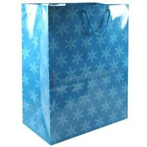   Snowflake Blue X Large Silver Gift Bags