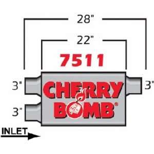 Cherry Bomb 7511 Elite Muffler: Automotive