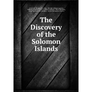 The Discovery of the Solomon Islands Basil Thomson  Books