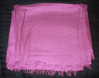 ANN TAYLOR Pink Perfect Luxe Scarf Silk Cashmere Wool $45 NWOT  