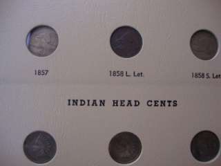 1857   1909 Flying Eagle Cent & Indian Head Collection inc 1877 1908S 