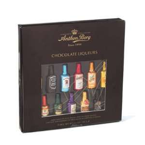 Chocolate Liqueur Bottles 15 pc Gift Box: 8 Count:  Grocery 