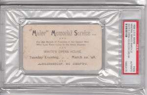 22/1898 USS Maine Memorial Service Ticket   PSA Auth  