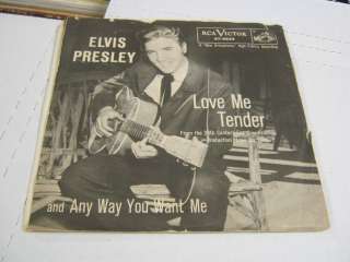 Elvis Presley Love Me Tender/Any Way You Want 45 RPM RCA Victor p/s 
