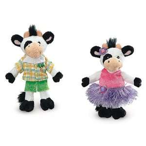    Holstein Cow Puppet Island Finger Puppets Set of 2: Toys & Games