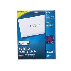    Avery White Ink Address 25 SHTS 1 X 2 5/8   8160 Electronics