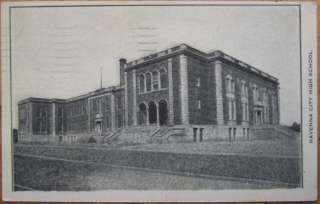 1923 Postcard The City High School   Ravena, Ohio OH  