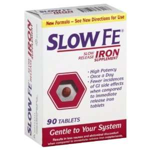  Slow Fe Iron Supplement, Slow Release, Tablets 90 tablets 