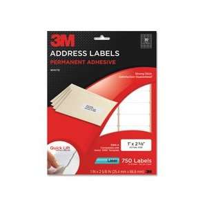  Address Labels,Laser Paper,1 1/3x4,1400/PK,White Qty:5 