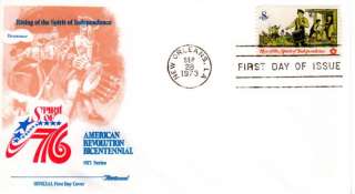 1973 FIRST DAY COVER  AMERICAN REVOLUTION BICENTENNIAL  