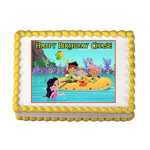   AND THE NEVERLAND PIRATES #2 Edible Birthday Party Cake Image Topper