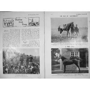   1905 Fox Hunting Hounds Surrey Union Horses Gouvernant: Home & Kitchen