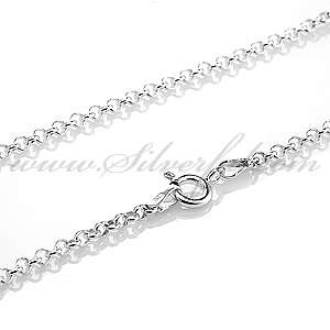 mm Chain Cable Necklace 26 inch 925 Sterling Silver  