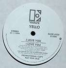 YELLO ~ I Love You 12 PROMO SINGLE (MINT)
