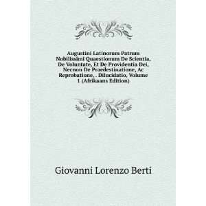   , Volume 1 (Afrikaans Edition) Giovanni Lorenzo Berti Books