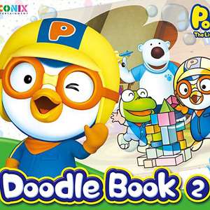 Pororo Water Coloring Doodle Book#2 Free shipping NEW  