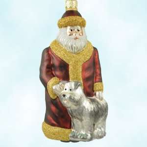   Wanted Bordeaux Santa with Puppy Dog, 1999, 9825, Red robe, pearl dog