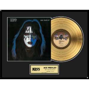  KISS Ace Frehley framed gold record