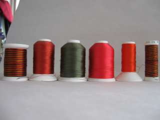  cones various embroidery machine thread Sulky & Mega Sheen  