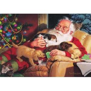   Association Puppy, Kitten, & Santa Christmas Card Health & Personal