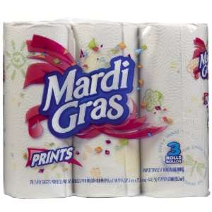  Mardi Gras Paper Towels Assorted Prints 3 rolls Health 