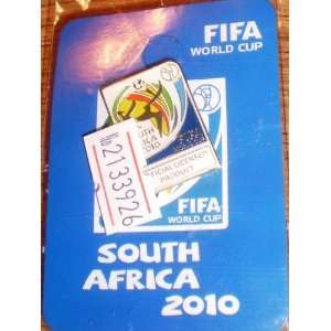  2010 SOUTH AFRICA WORLD CUP FIFA LOGO PIN ON BLUE FIFA 